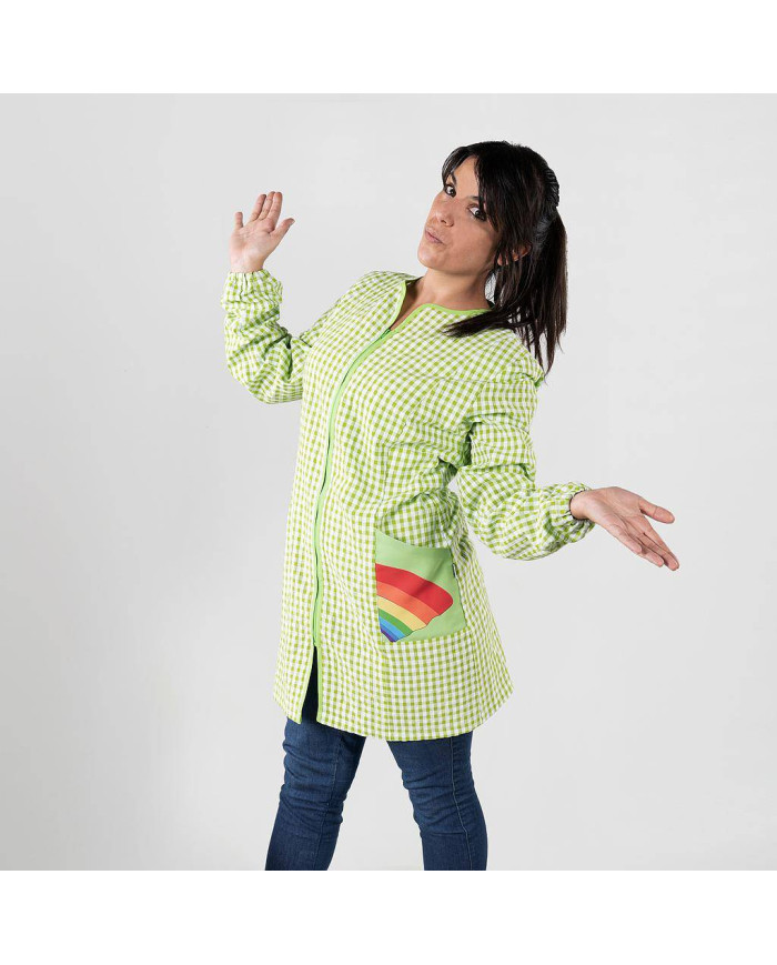 BATA MUJER CON CREMALLERA ARCOIRIS BAMBULA ANTIBACTERIANO