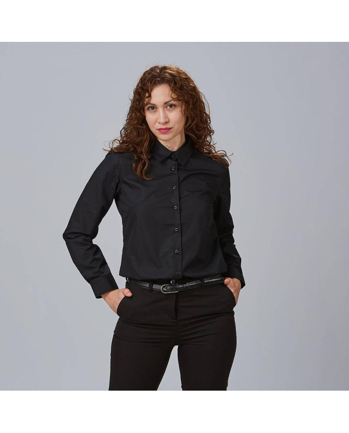 CAMISA MUJER M/L ELASTAN "RED LINE" GARYS