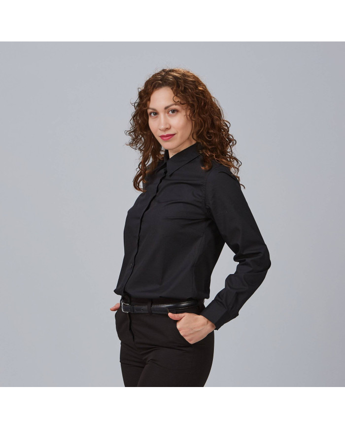 CAMISA MUJER M/L ELASTAN "RED LINE" GARYS