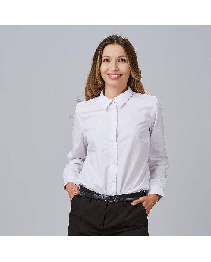 CAMISA MUJER M/L ELASTAN "RED LINE" GARYS