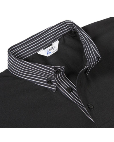 POLO NEGRO HOMBRE M/C C/CAMISERO GARYS | Polos | Uniformes