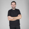 POLO NEGRO HOMBRE M/C C/CAMISERO GARYS | Polos | Uniformes