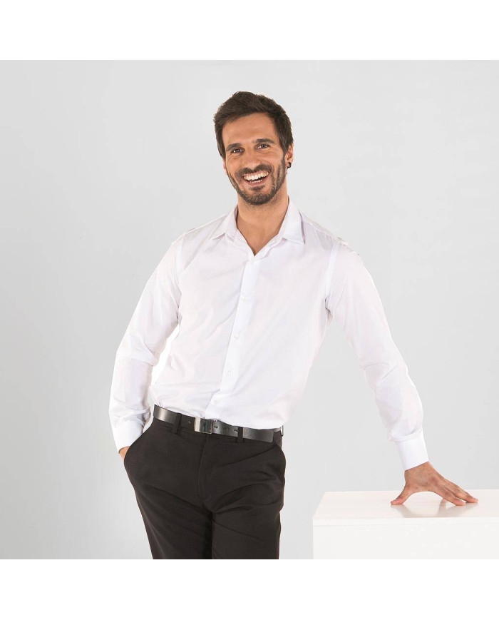 CAMISA HOMBRE SLIM FIT POPELIN NERI GARYS | Camisas
