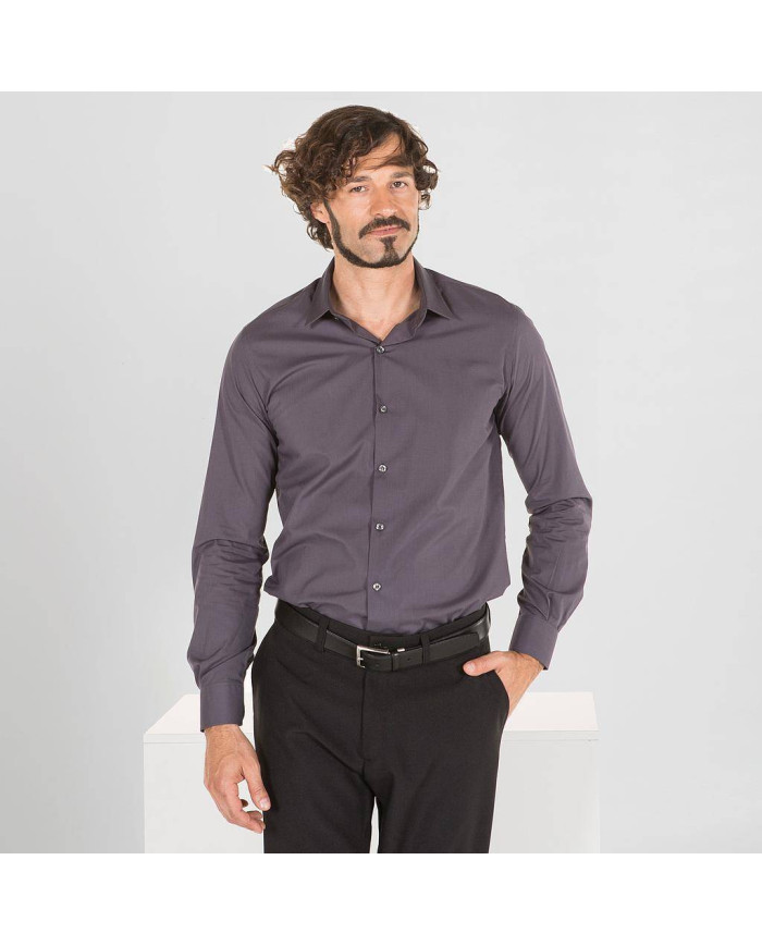 CAMISA HOMBRE SLIM FIT POPELIN NERI GARYS | Camisas