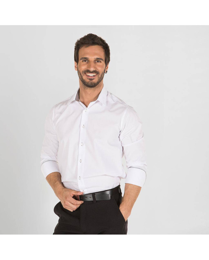 CAMISA HOMBRE SLIM FIT POPELIN MAURO GARYS | Camisas