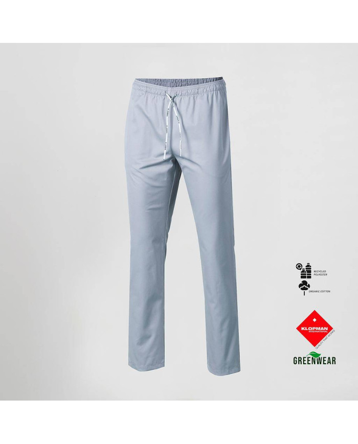 PANTALON UNISEX CON GOMA Y CORDON TEJIDO ORGANICO Y RECICLADO KLOPMAN GARYS