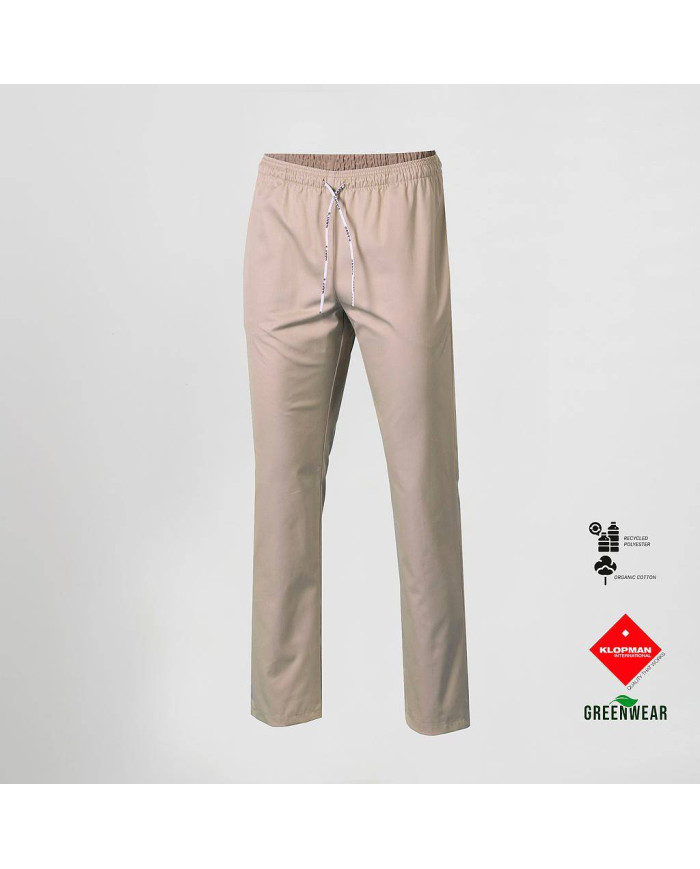 PANTALON UNISEX CON GOMA Y CORDON TEJIDO ORGANICO Y RECICLADO KLOPMAN GARYS