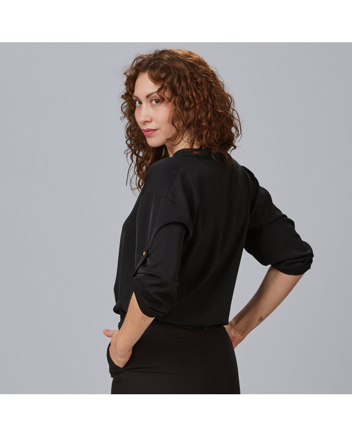 BLUSA MUJER MANGA ROLL UP MICAELA GARYS