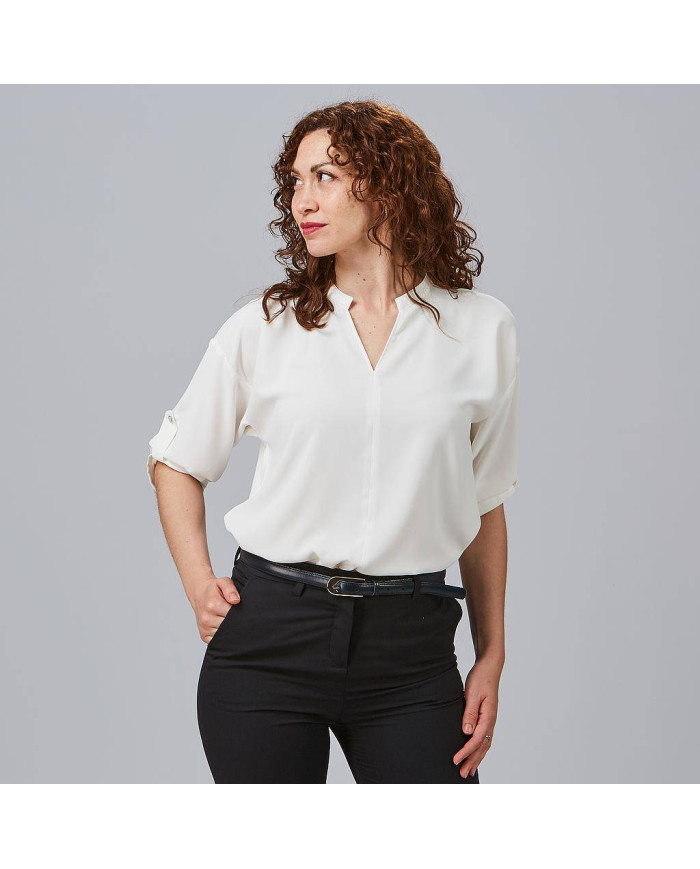 BLUSA MUJER MANGA ROLL UP MICAELA GARYS