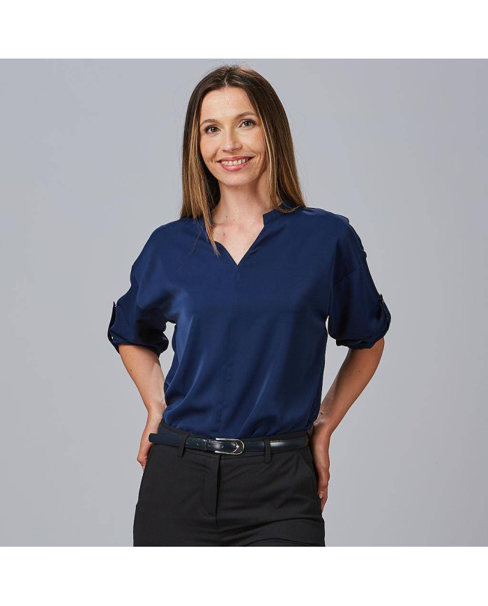 BLUSA MUJER MANGA ROLL UP MICAELA GARYS