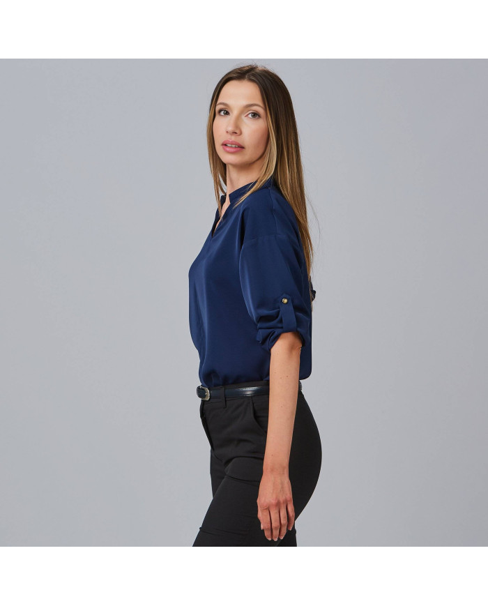 BLUSA MUJER MANGA ROLL UP MICAELA GARYS