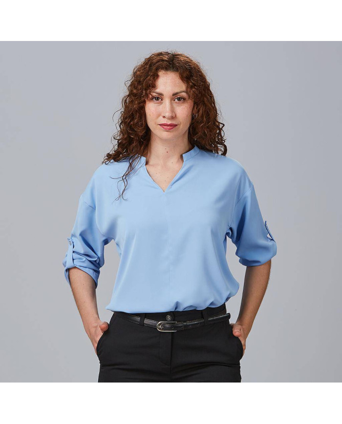 BLUSA MUJER MANGA ROLL UP MICAELA GARYS