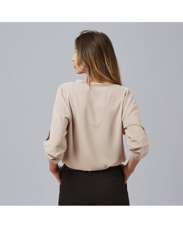 BLUSA MUJER MANGA ROLL UP MICAELA GARYS