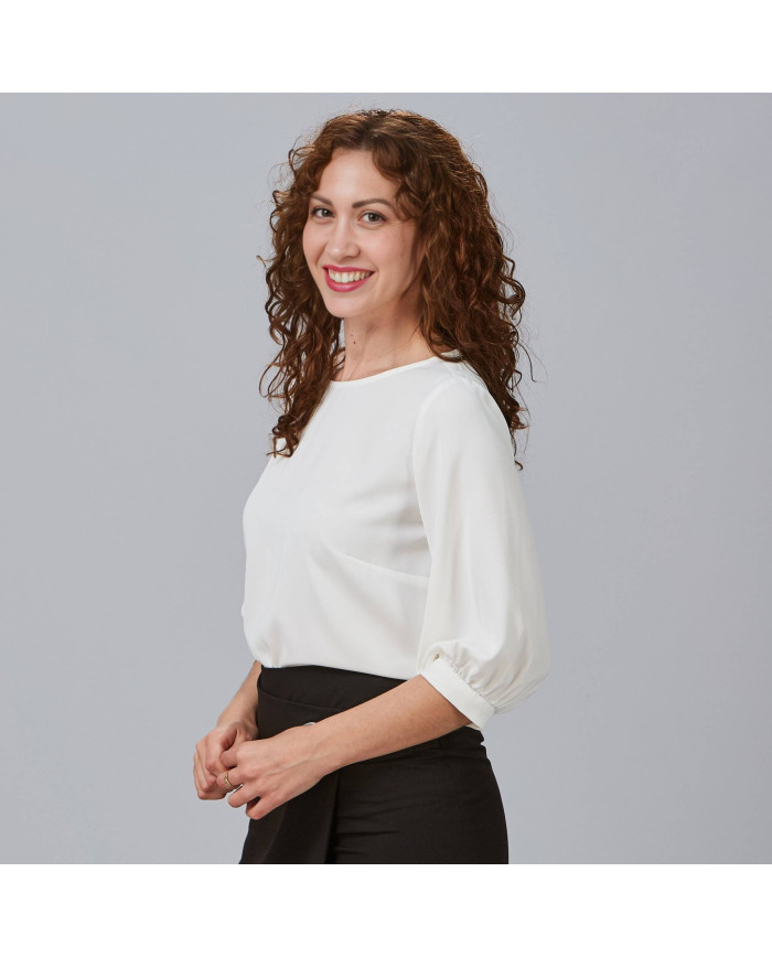 BLUSA MUJER MANGA RIZADA ROSANNA GARYS
