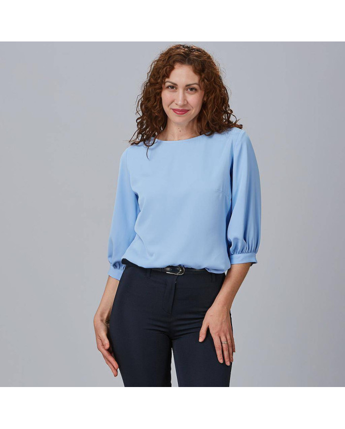BLUSA MUJER MANGA RIZADA ROSANNA GARYS
