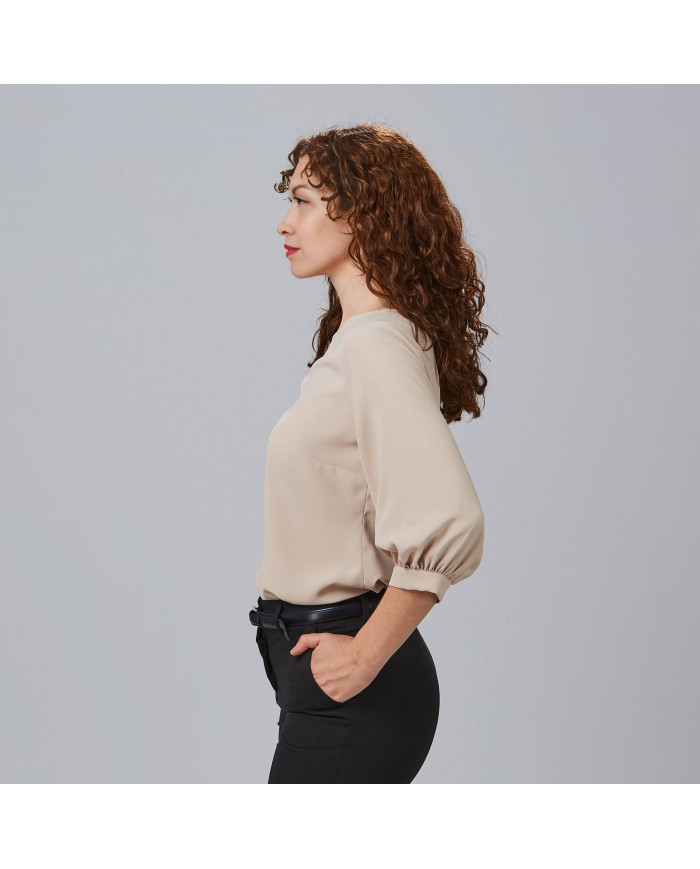 BLUSA MUJER MANGA RIZADA ROSANNA GARYS