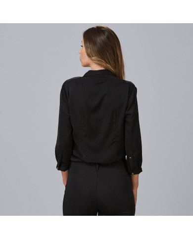 BLUSA MUJER CUELLO SOLAPA LAZO FLAVIA GARYS