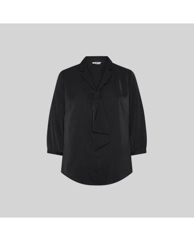 BLUSA MUJER CUELLO SOLAPA LAZO FLAVIA GARYS