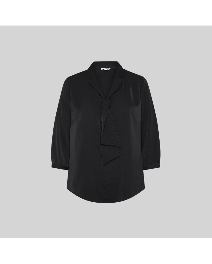 BLUSA MUJER CUELLO SOLAPA LAZO FLAVIA GARYS