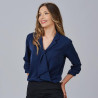 BLUSA MUJER CUELLO SOLAPA LAZO FLAVIA GARYS