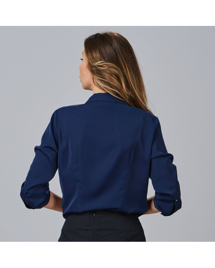 BLUSA MUJER CUELLO SOLAPA LAZO FLAVIA GARYS
