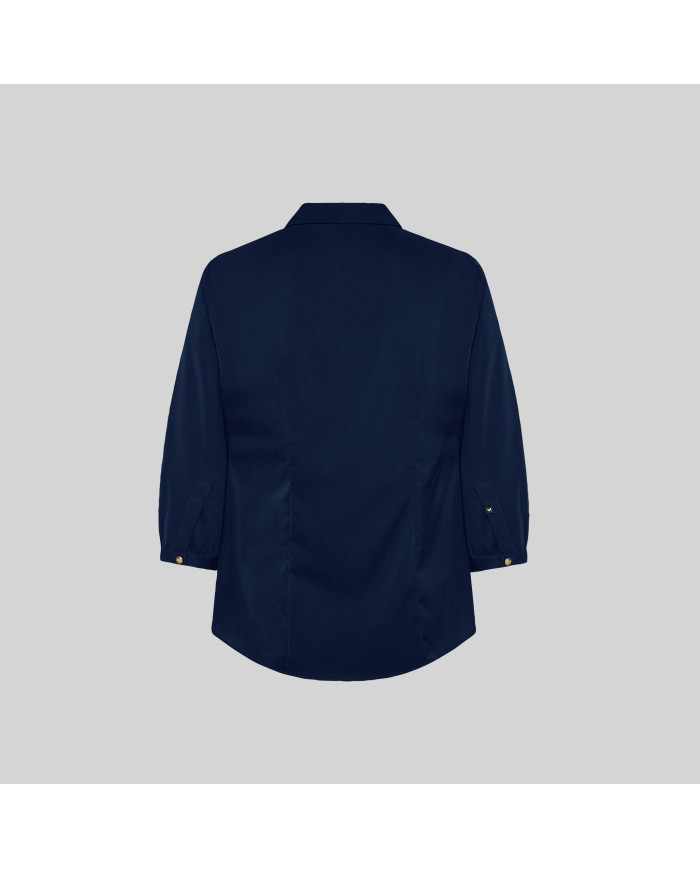 BLUSA MUJER CUELLO SOLAPA LAZO FLAVIA GARYS