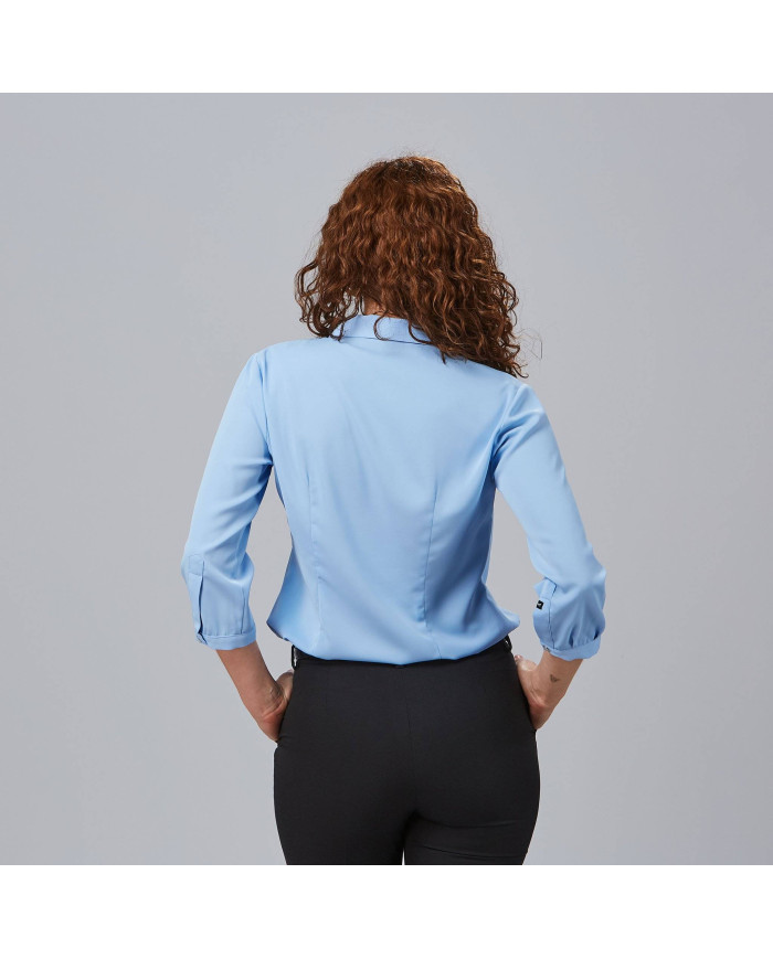 BLUSA MUJER CUELLO SOLAPA LAZO FLAVIA GARYS