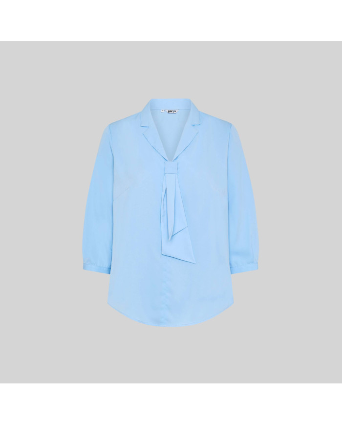 BLUSA MUJER CUELLO SOLAPA LAZO FLAVIA GARYS