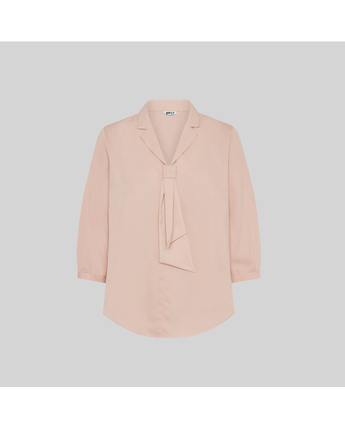 BLUSA MUJER CUELLO SOLAPA LAZO FLAVIA GARYS