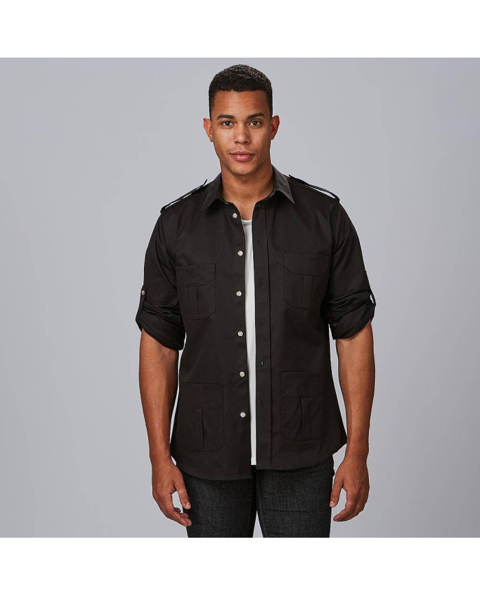 CAMISA UNISEX MANGA ROLL UP MICHELE GARYS