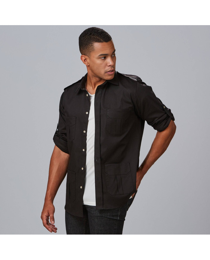 CAMISA UNISEX MANGA ROLL UP MICHELE GARYS