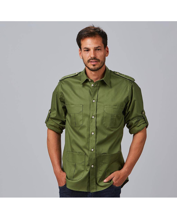 CAMISA UNISEX MANGA ROLL UP MICHELE GARYS