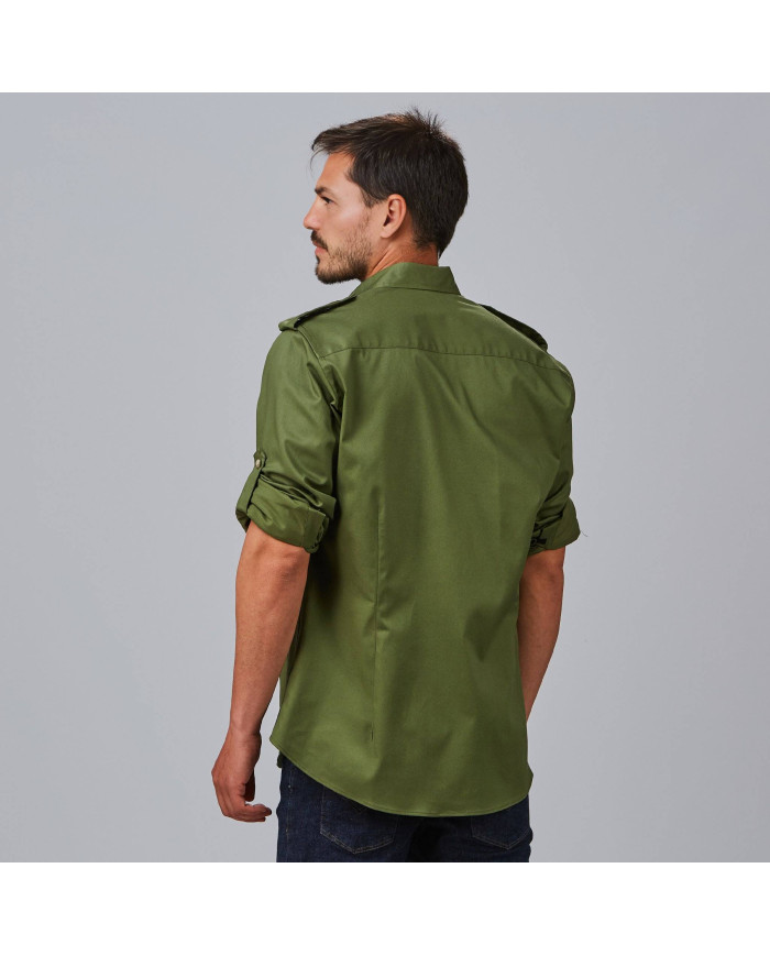 CAMISA UNISEX MANGA ROLL UP MICHELE GARYS