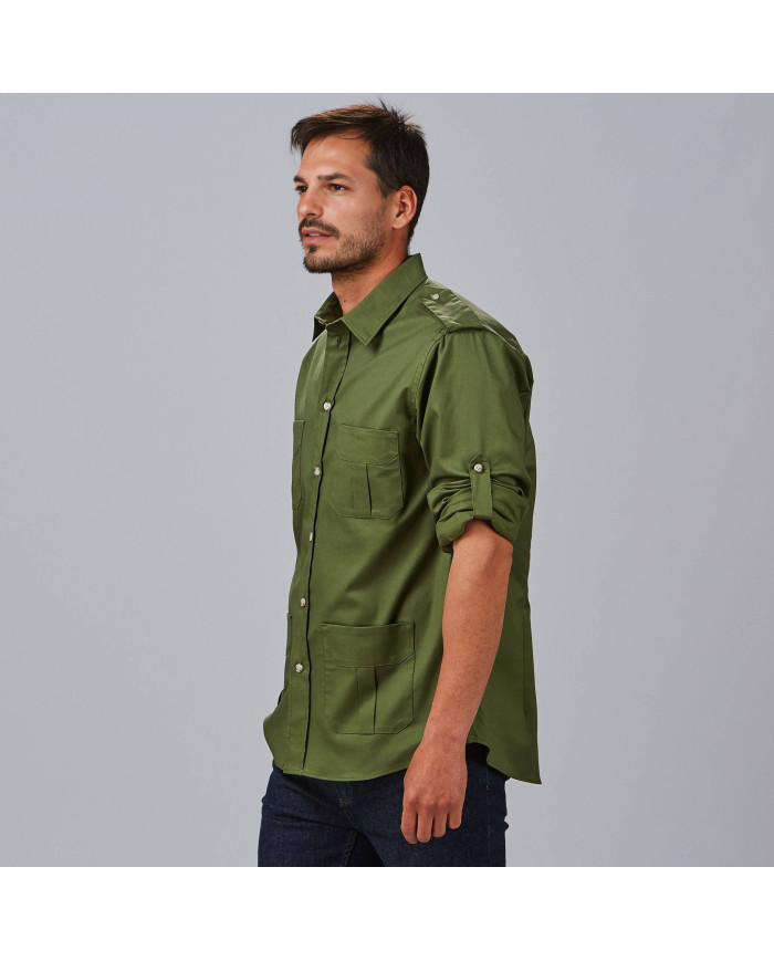 CAMISA UNISEX MANGA ROLL UP MICHELE GARYS
