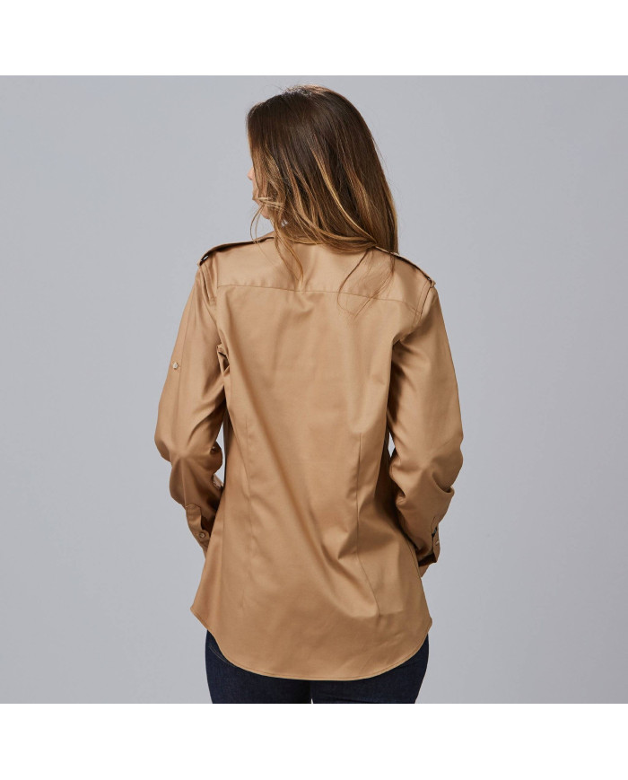 CAMISA UNISEX MANGA ROLL UP MICHELE GARYS