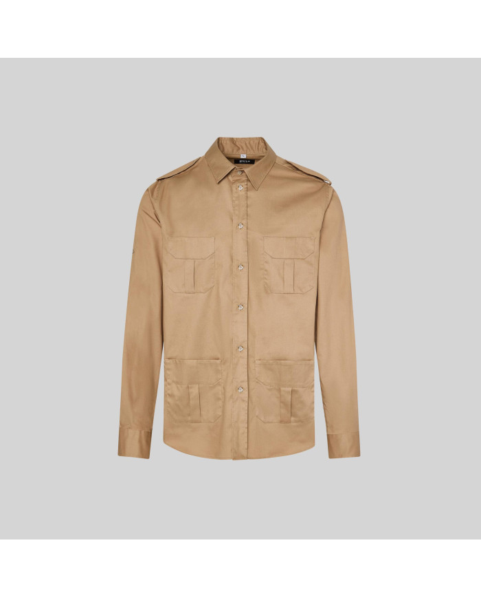 CAMISA UNISEX MANGA ROLL UP MICHELE GARYS