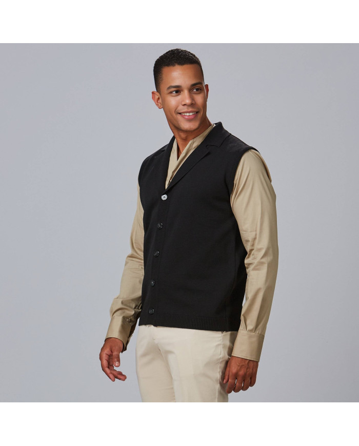 CHALECO CUELLO SOLAPA ABOTONADO HOMBRE GARYS