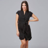 VESTIDO BOTON FORRADO VIVAZ X.LINEN GARYS