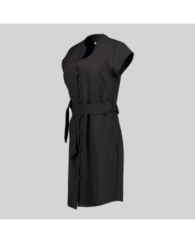 VESTIDO BOTON FORRADO VIVAZ X.LINEN GARYS