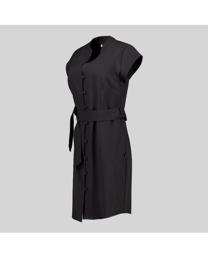 VESTIDO BOTON FORRADO VIVAZ X.LINEN GARYS