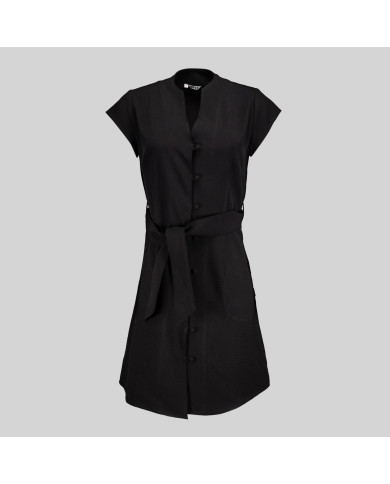 VESTIDO BOTON FORRADO VIVAZ X.LINEN GARYS