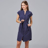 VESTIDO BOTON FORRADO VIVAZ X.LINEN GARYS