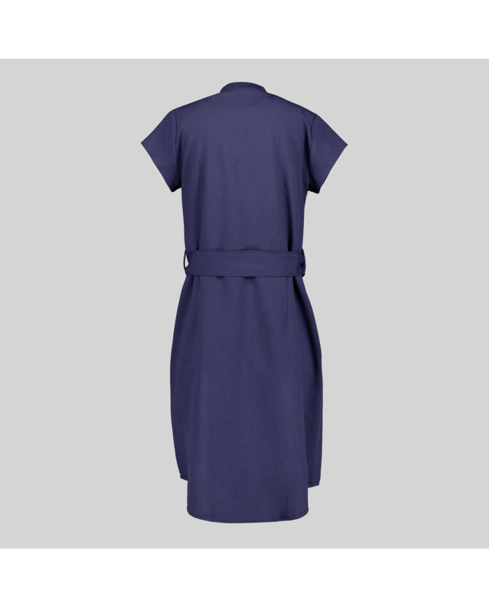VESTIDO BOTON FORRADO VIVAZ X.LINEN GARYS