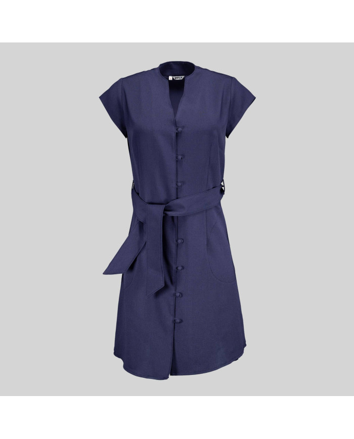 VESTIDO BOTON FORRADO VIVAZ X.LINEN GARYS