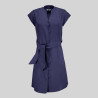 VESTIDO BOTON FORRADO VIVAZ X.LINEN GARYS