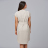 VESTIDO BOTON FORRADO VIVAZ X.LINEN GARYS
