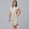 VESTIDO BOTON FORRADO VIVAZ X.LINEN GARYS