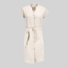VESTIDO BOTON FORRADO VIVAZ X.LINEN GARYS
