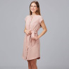 VESTIDO BOTON FORRADO VIVAZ X.LINEN GARYS