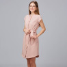 VESTIDO BOTON FORRADO VIVAZ X.LINEN GARYS